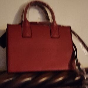 True Religion Red Satchel Bag